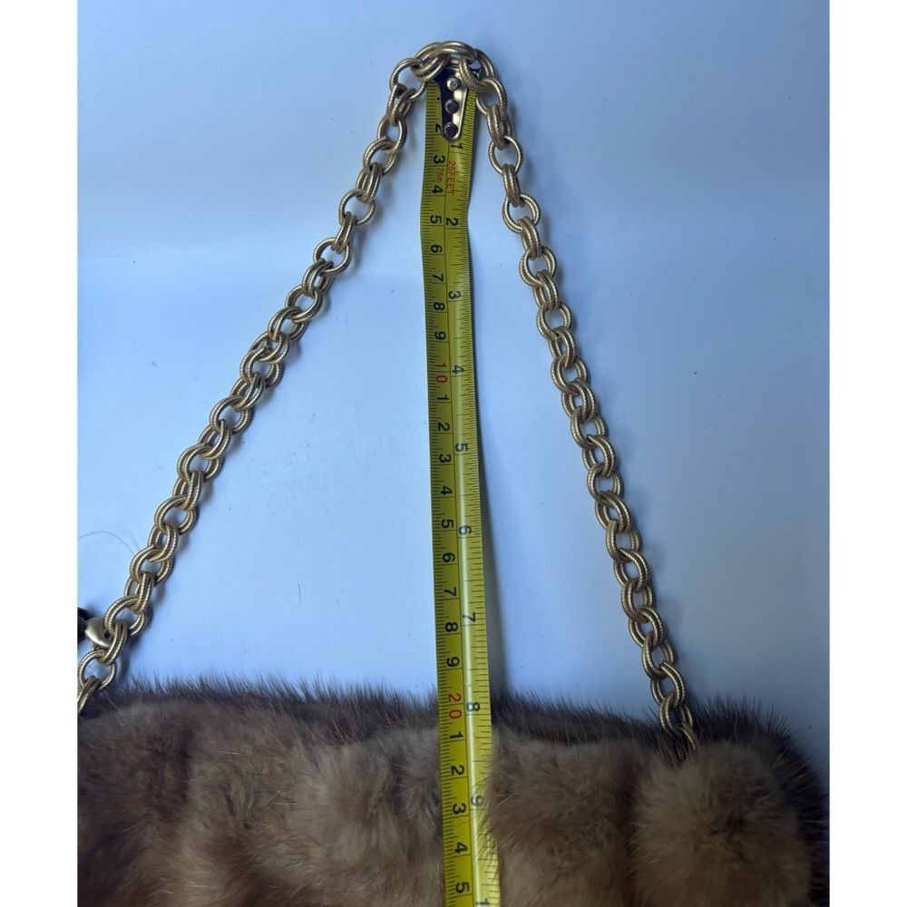 Vintage Ella Gray Collection Natural Mink Fur Shoulder Bag - Picture 8 of 9